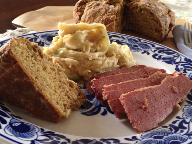 Corned beef, Colcannon, irish soda bread