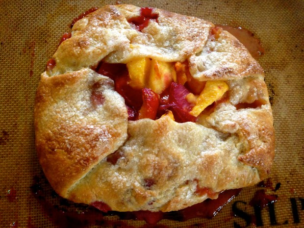 Mixed stone fruit galette