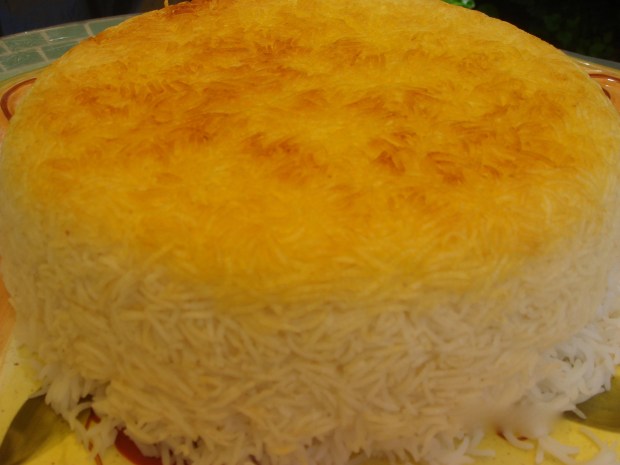 Persian Rice with tahdig