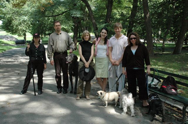 On the set in Central Park