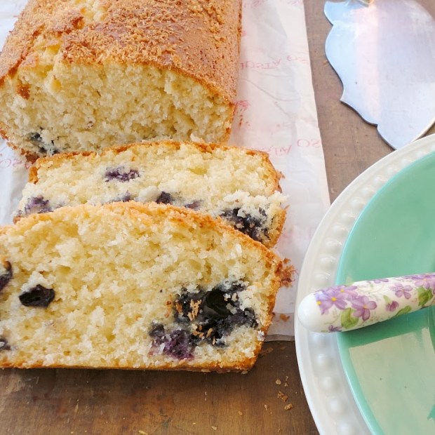 Blueberry coconut loaf