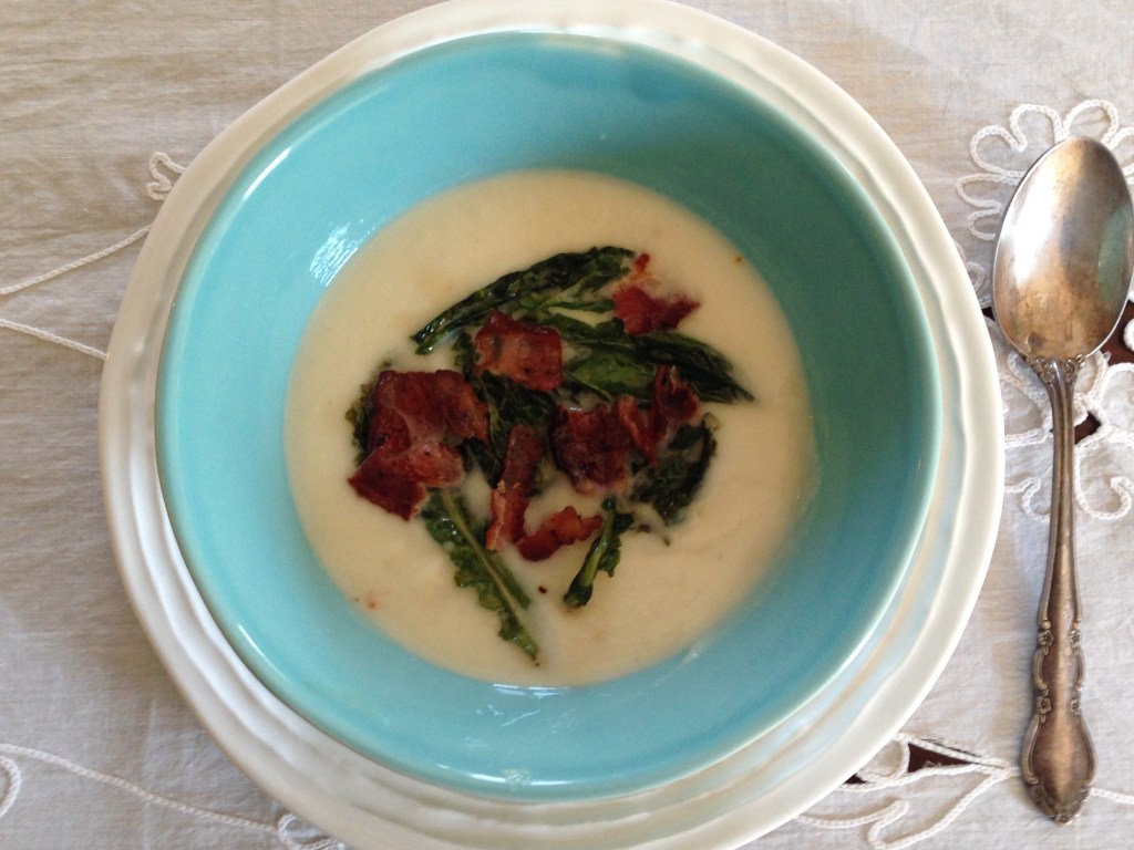 Creamy turnip soup