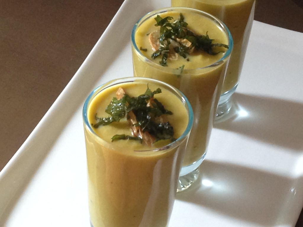 Roast summer vegetable soup