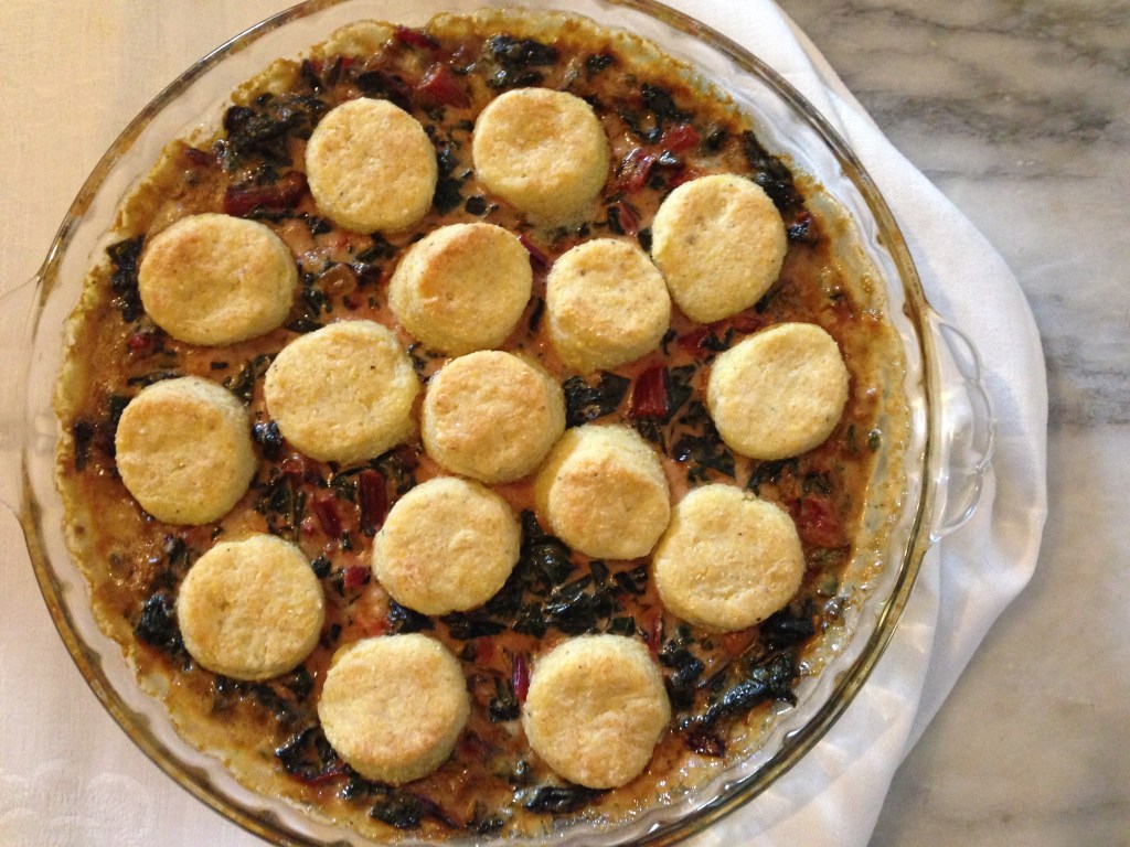 swiss chard cobbler