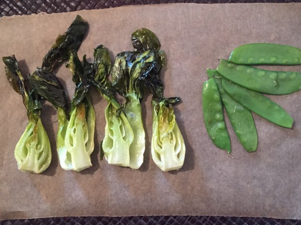 bok toy and snow peas