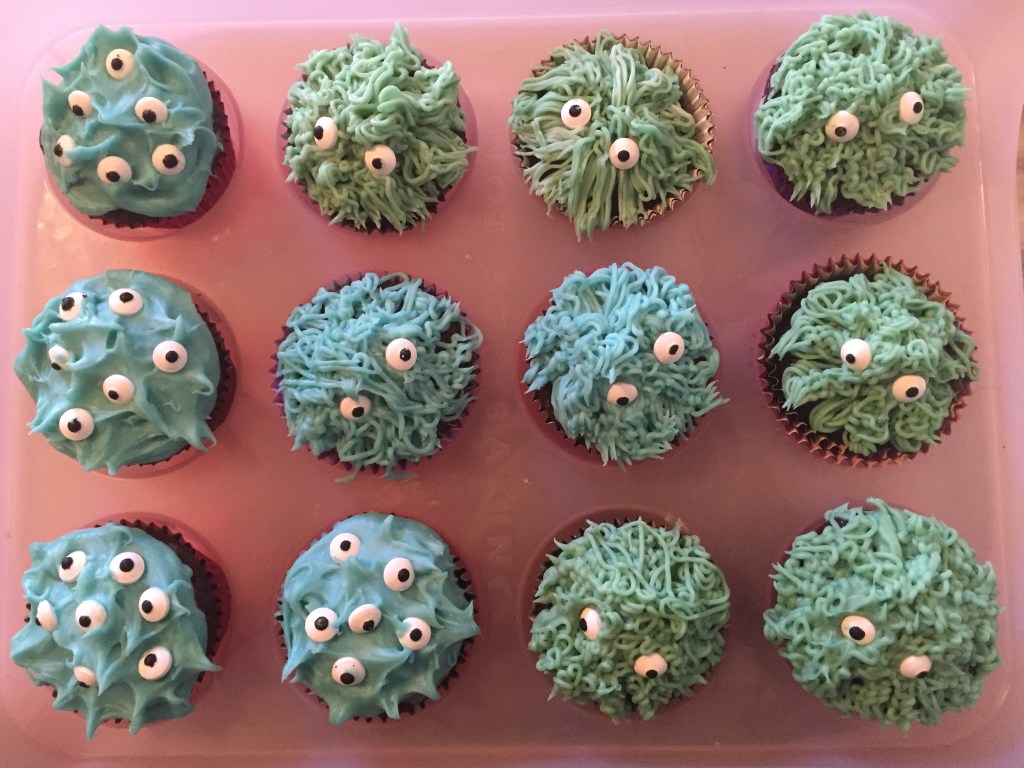monster cupcakes