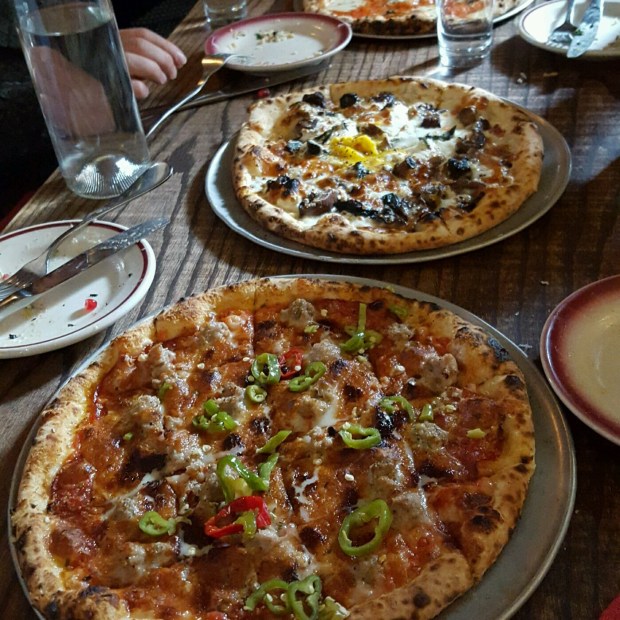 Pizza with Patty and family at Speedy Romeo's Brooklyn