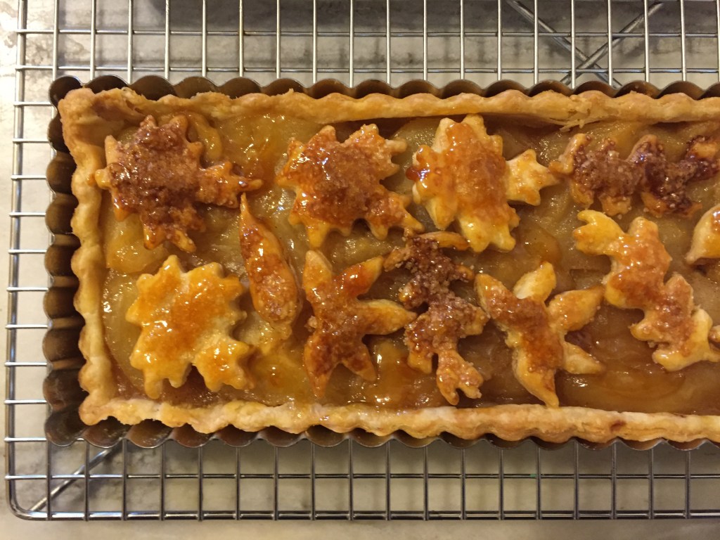 Carefully removed from tart pan