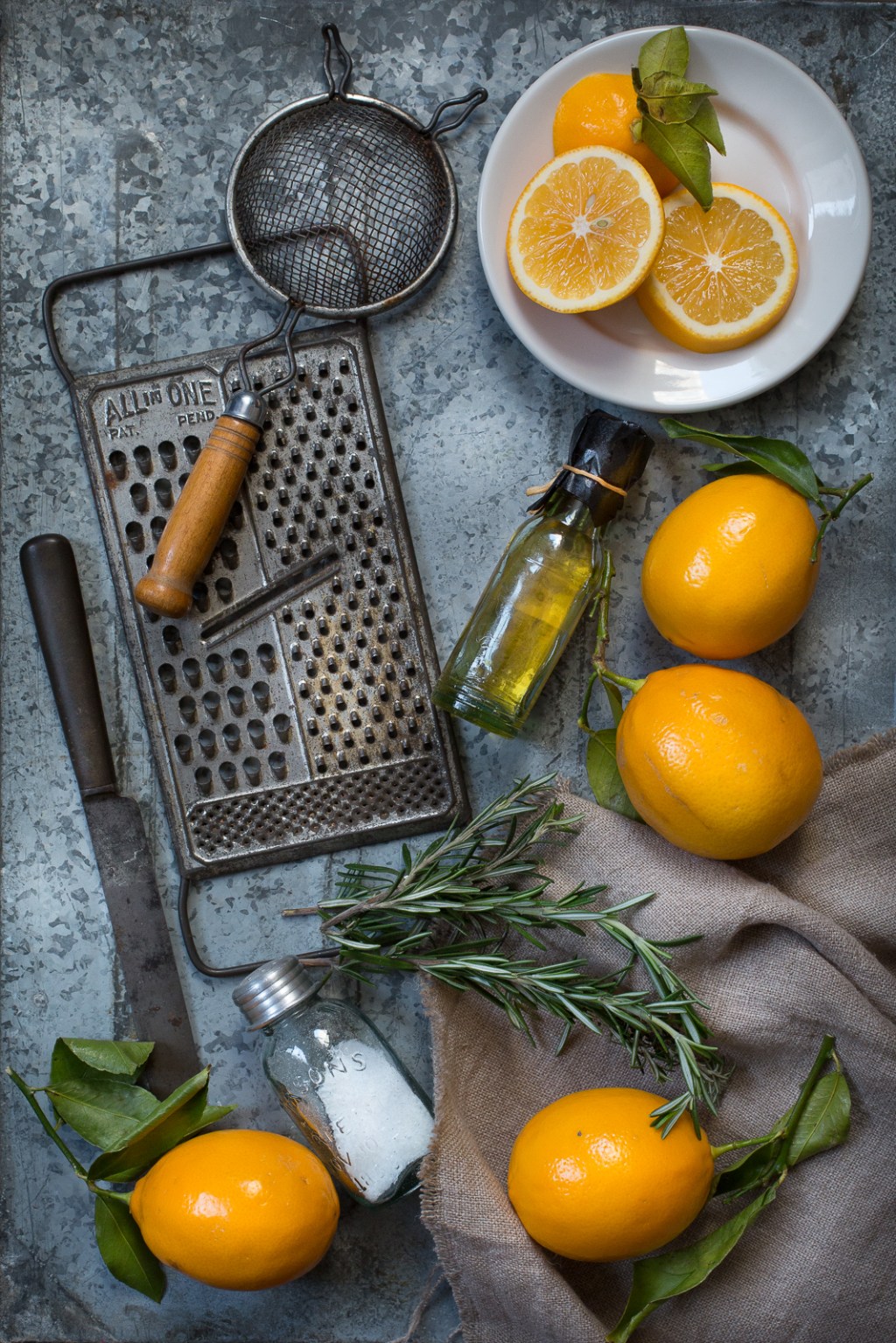 meyer lemon cornmeal and rosemary cake-3-2