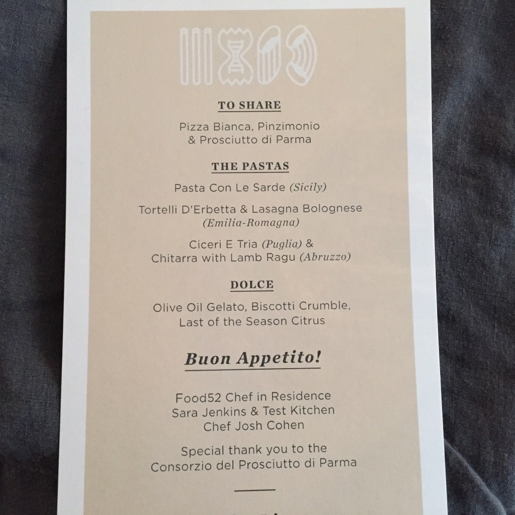 Menu, drool worthy food