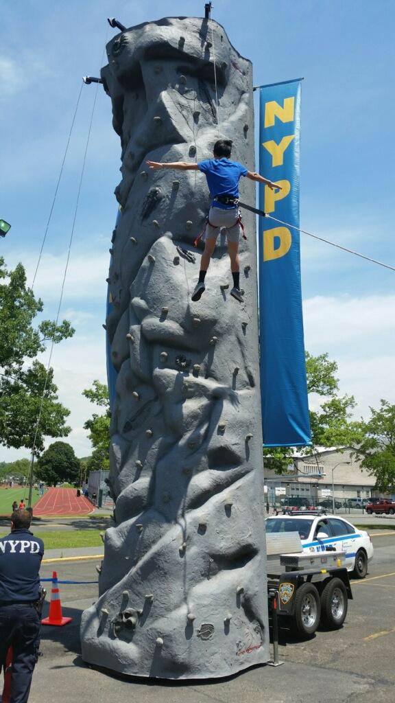 rock climbing wall