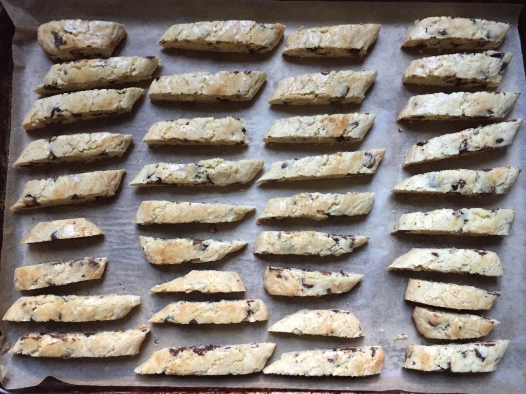 standing upright for even baking